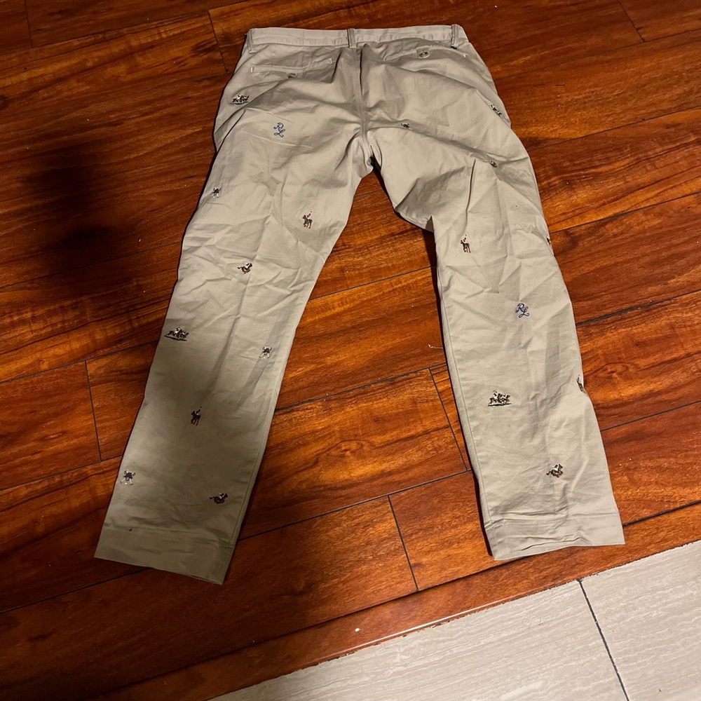 Men's Beige Casual Pants